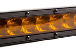 12 Inch LED Light Bar  Single Row Straight Amber Wide Each Stage Series Diode Dynamics