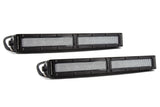 12 Inch LED Light Bar  Single Row Straight Clear Flood Pair Stage Series Diode Dynamics