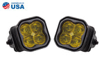 Stage Series 3 Inch Type F2 SS3 Fog Light Kit 2,700 Lumens Yellow SAE Fog Diode Dynamics