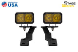 Stage Series 2in LED Ditch Light Kit for 2016-2021 Toyota Tacoma, Sport Yellow Combo
