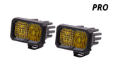 Stage Series 2 Inch LED Pod, Pro Yellow Flood Standard ABL Pair