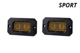 Stage Series 2 Inch LED Pod, Sport Yellow Fog Flush ABL Pair