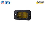 Stage Series 2 Inch LED Pod, Sport Yellow Fog Flush ABL Each