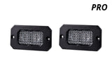 Stage Series 2 Inch LED Pod, Pro White Flood Flush ABL Pair