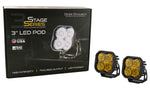 SS3 LED Pod Sport Yellow Combo Standard Pair Diode Dynamics