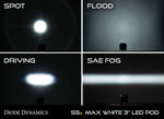 SS3 LED Pod Max White Spot Standard Pair Diode Dynamics