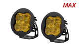 SS3 LED Pod Max Yellow SAE Fog Round Pair Diode Dynamics