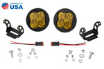 SS3 LED Pod Max Yellow SAE Fog Round Pair Diode Dynamics