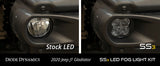 SS3 LED Fog Light Kit for 2020-2021 Jeep Gladiator, White SAE/DOT Driving Pro