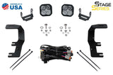 SS3 LED Ditch Light Kit for 2014-2019 Silverado/Sierra, Sport Yellow Combo Diode Dynamics