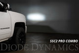 SSC2 LED Ditch Light Kit for 2014-2019 Silverado/Sierra, Sport White Combo Diode Dynamics