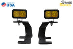 SSC2 LED Ditch Light Kit for 2014-2019 Silverado/Sierra, Sport Yellow Combo Diode Dynamics
