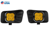 SS3 Ram Horizontal LED Fog Light Kit Max Yellow SAE Fog Diode Dynamics