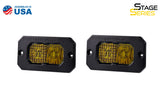 Stage Series 2in LED Pod Sport Yellow Combo Flush ABL Pair Diode Dynamics