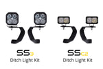 SS3 LED Ditch Light Kit for 2010-2021 Toyota 4Runner Pro White Combo Diode Dynamics