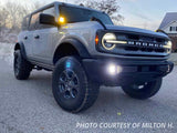 SS3 LED Fog Light Kit for 2021 Ford Bronco (w/ Standard Bumper) White SAE/DOT Fog Sport w/ Backlight Diode Dynamics