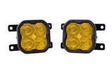 SS3 LED Fog Light Kit for 2021 Ford Bronco (w/ Standard Bumper) Yellow SAE/DOT Fog Pro w/ Backlight Diode Dynamics