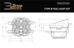 SS3 LED Fog Light Kit for 2008-2011 Lexus LX570 White SAE/DOT Driving Sport w/ Backlight Diode Dynamics