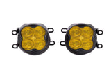 SS3 LED Fog Light Kit for 2010-2021 Toyota 4Runner Yellow SAE/DOT Fog Pro w/ Backlight Diode Dynamics
