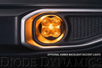 SS3 LED Fog Light Kit for 2020-2021 Jeep Gladiator White SAE/DOT Driving Sport w/ Backlight Type M Bracket Kit Diode Dynamics