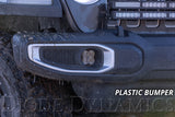 SS3 LED Fog Light Kit for 2020-2021 Jeep Gladiator White SAE/DOT Fog Max w/ Backlight Type M Bracket Kit Diode Dynamics