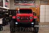 SS3 LED Fog Light Kit for 2020-2021 Jeep Gladiator White SAE/DOT Fog Sport w/ Backlight Type MR Bracket Kit Diode Dynamics