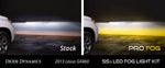 SS3 LED Fog Light Kit for 2010-2013 Lexus GX460, Yellow SAE/DOT Fog Sport with Backlight Diode Dynamics