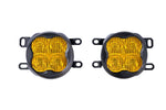 SS3 LED Fog Light Kit for 2010-2013 Toyota 4Runner, Yellow SAE/DOT Fog Sport with Backlight Diode Dynamics