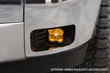 SS3 LED Fog Light Kit for 2007-2013 Chevrolet Avalanche Z71, White SAE/DOT Driving Sport with Backlight Diode Dynamics