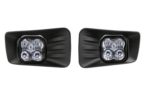 SS3 LED Fog Light Kit for 2007-2014 Chevrolet Suburban Z71, White SAE/DOT Driving Sport with Backlight Diode Dynamics