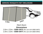 Dobinsons 4x4 Mosquito Net Enclosure for Large Roll Out Awning(CE80-3971)