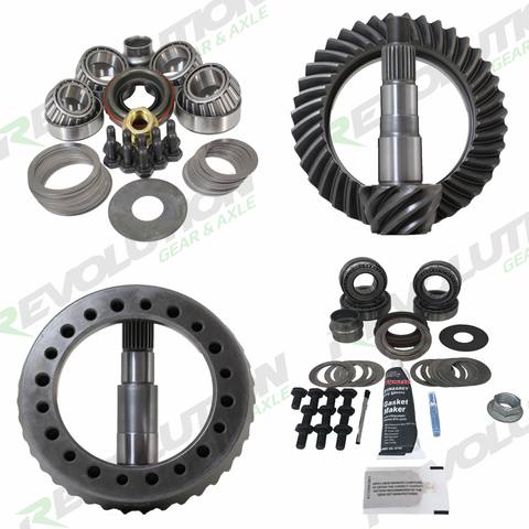 Toyota FJ and 4Runner 4.56 Ratio Gear Package 2010 and Up (T8.2-T8IFS) Without Factory Locker (Thick Front Gear Fits 3.73 and Down Carrier) Revolution Gear and Axle