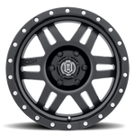 ICON Alloys - 17" Six Speed Wheels - Satin Black (6 x 5.5")