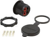 Powerwerx PanelPole2, Panel Mount Housing for Two Powerpole Connectors with a Weather Tight Cover